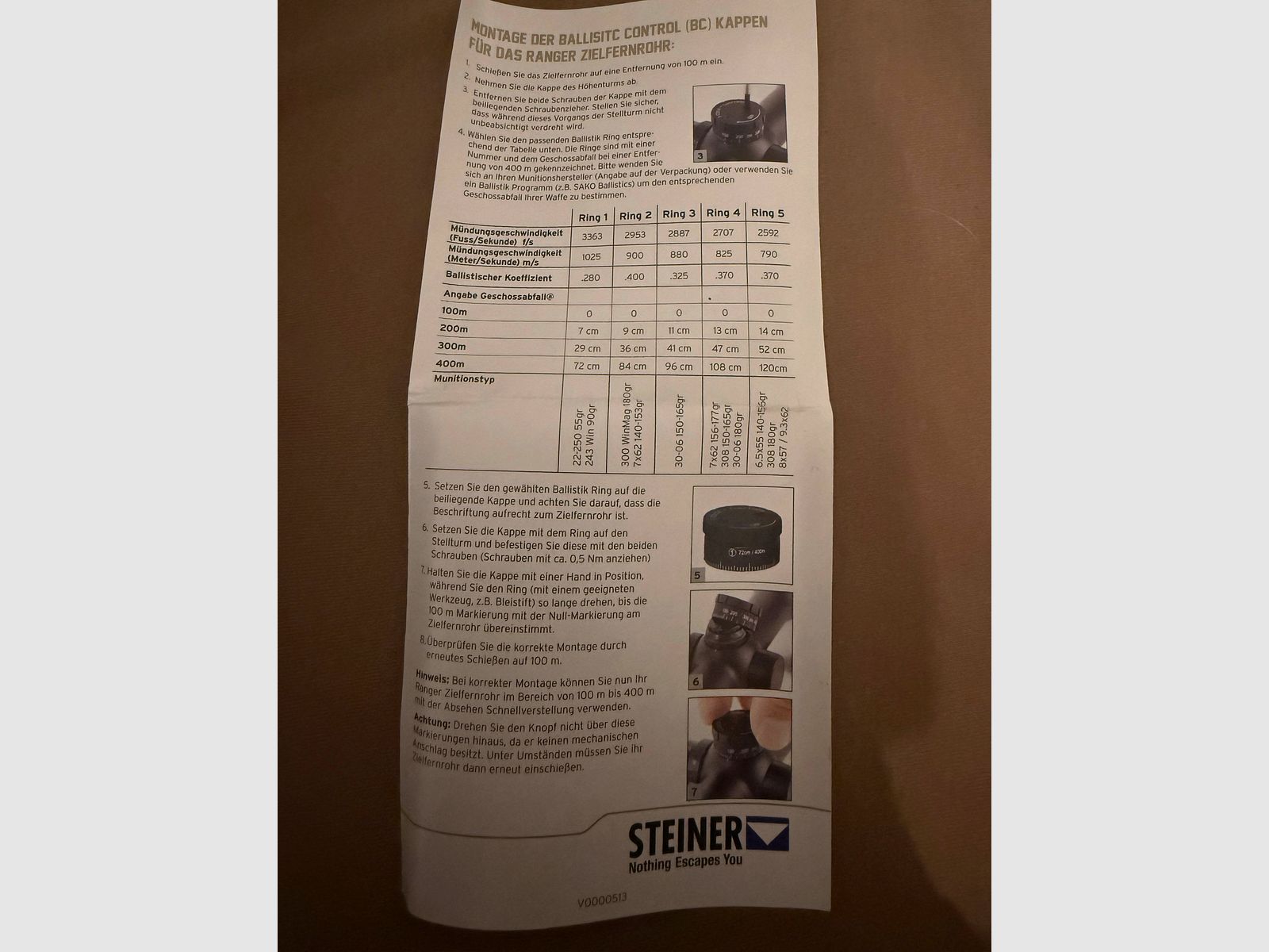 Steiner Ranger 4 Ballistic Control