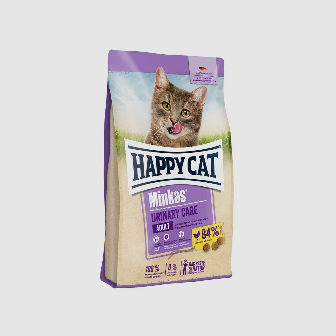 Happy Cat Katzen Trockenfutter Minkas Urinary Geflügel 500 g x 6 Stk.