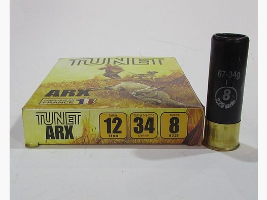 Box mit 10 Patronen Kaliber 12/67 Tunet ARX Diabolos 8