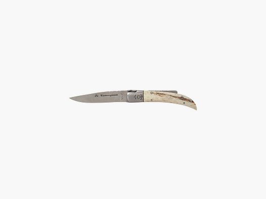 Couteau Le Camarguais N°10 Trident Forge Manche Bois De Cerf - CA20093