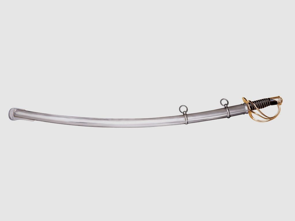 SĂ¤bel Schwert U.S. Kavallerie Cold Steel 1860 Karbonstahl 1055 KlingenlĂ¤nge 91,4 cm inklusive Stahlscheide (P18)