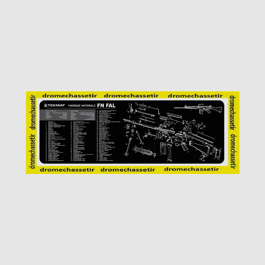 Neoprene cleaning mat decor FN FAL