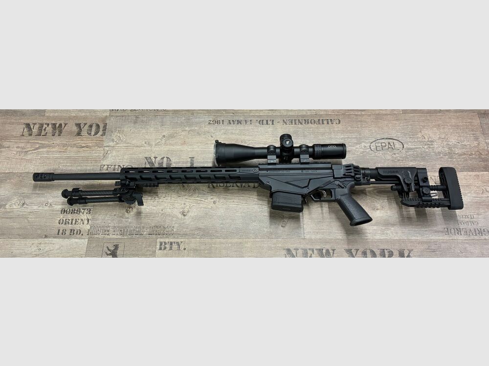 Ruger Precision Rifle w tym lunetę i dwójnóg