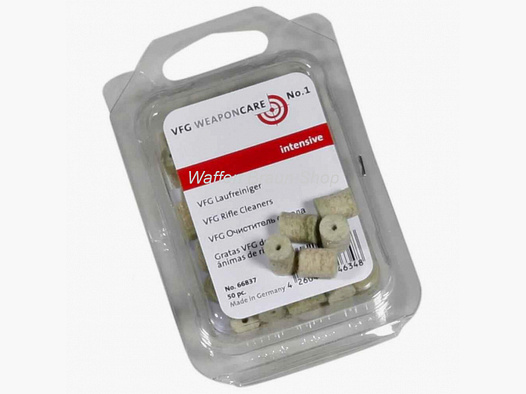 VFG Laufreiniger "intensive" 6,5mm 50 Stück Wie auch Variante „Comfort“ aus Wollfilz, aber mit im Fi