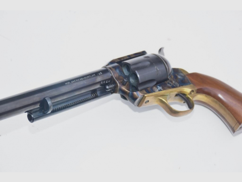 Langläufiger Revolver Colt American Buntline SAA-Replika Hege-Uberti Kal. 45 Colt, Bj. 1972, 1a!