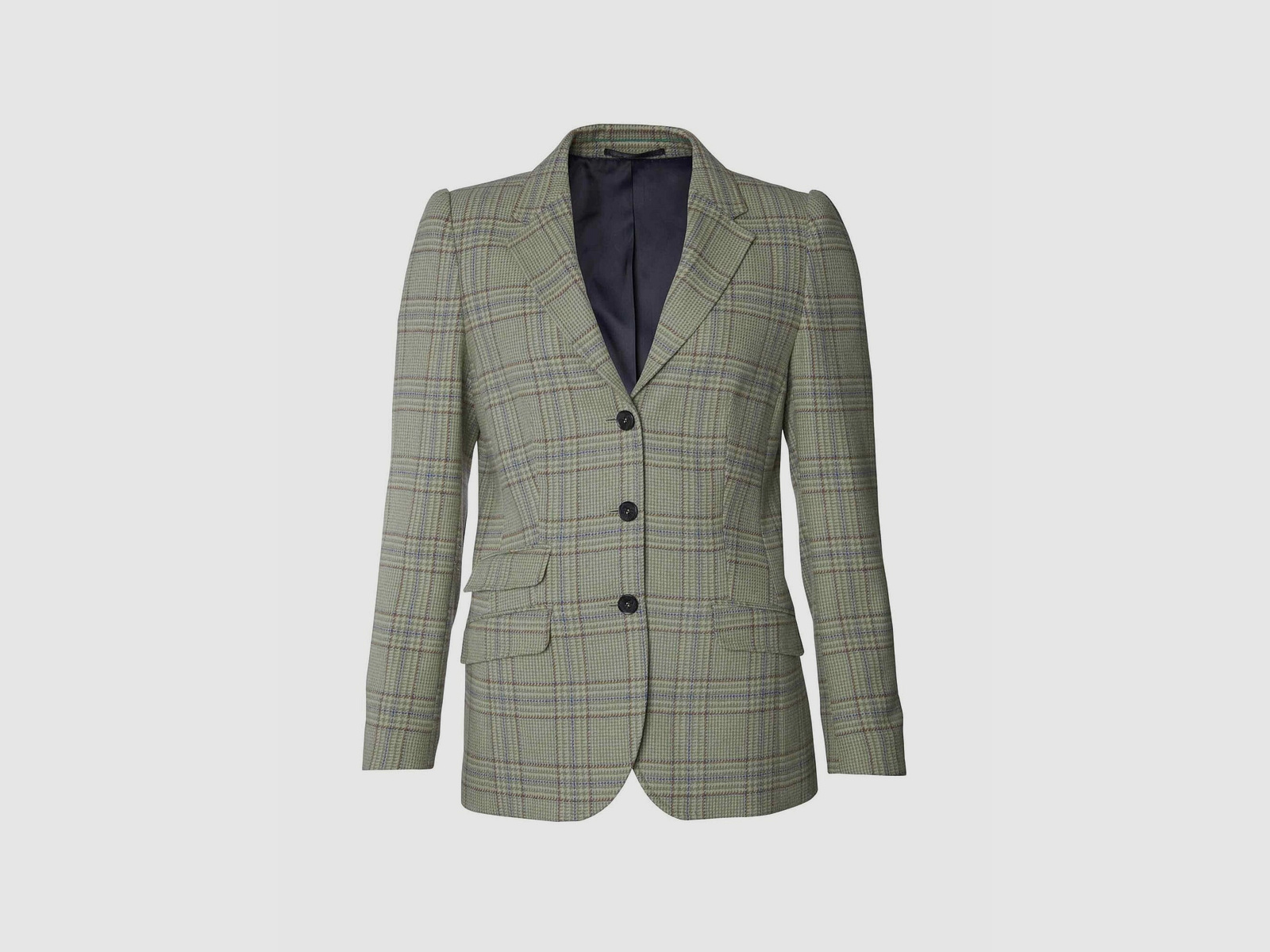 Chevalier Advie Tweed Blazer Damski Willow Green W Kratkę - 38