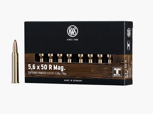 RWS 5,6x50RMag TeilmantelSpitz - 3,2g/50gr (a20)