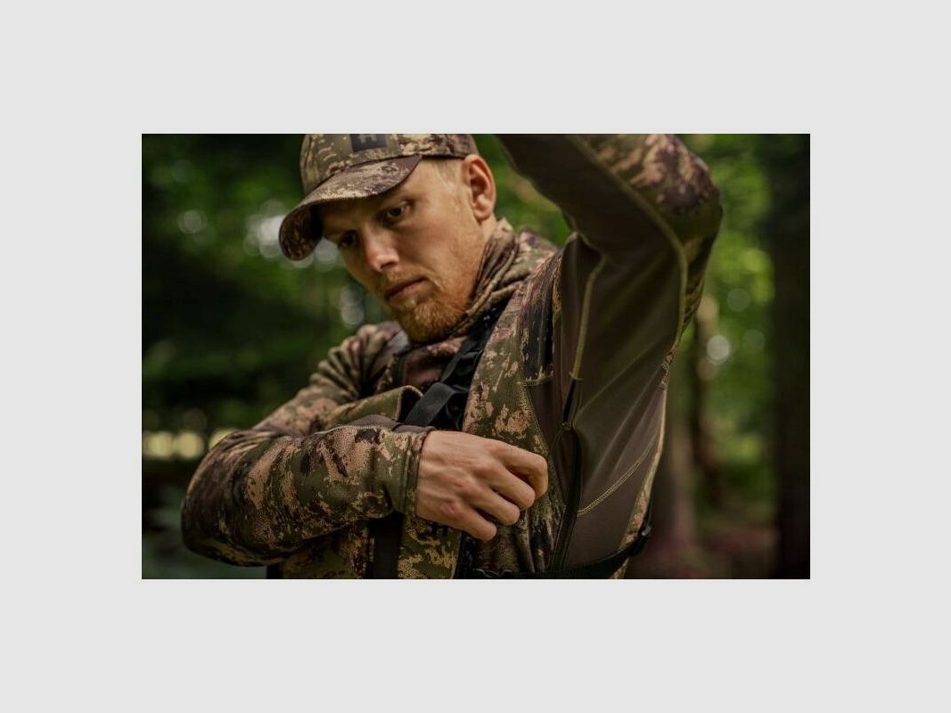 Härkila Herren Fleecehoodie Deer Stalker Camo