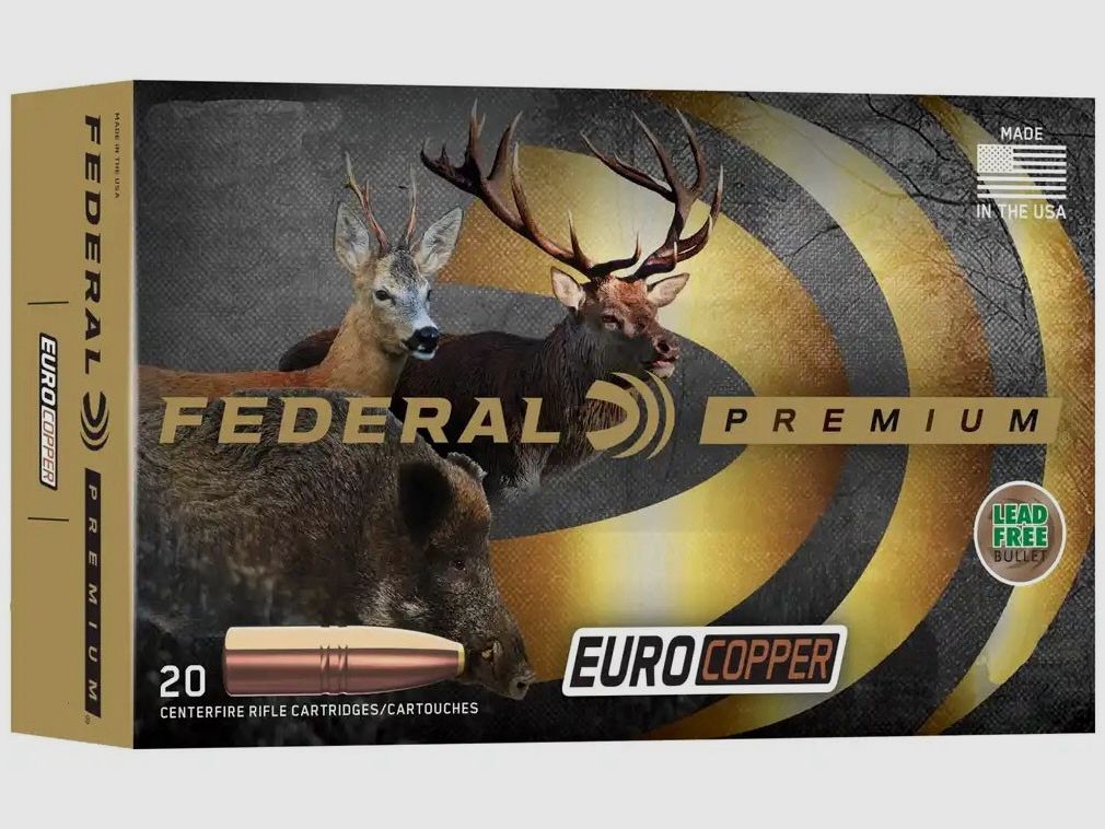 Büchsenmunition FEDERAL EuroCopper – 30-06 – 165 grains