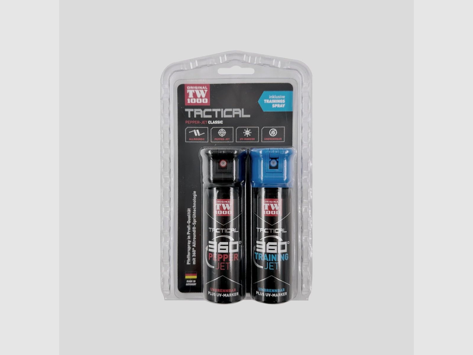 TW1000 – Tactical Pepper-Jet Classic incluant spray d'entraînement 2x45ml, image 1 sur 2
