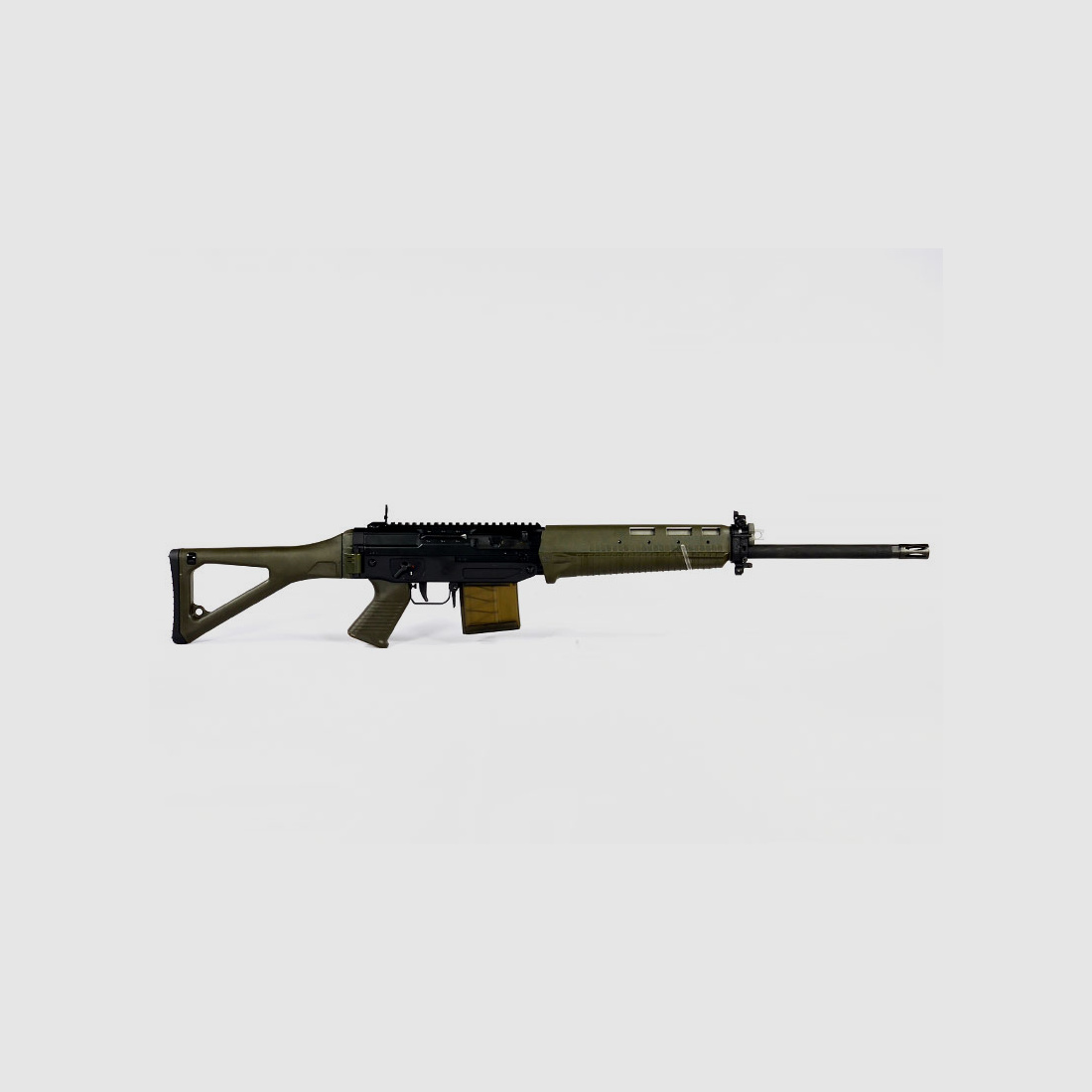 Sig Sauer SG 751 Sport 18" Zwart / Groen (Schoudersteun, Grip, Handguard)