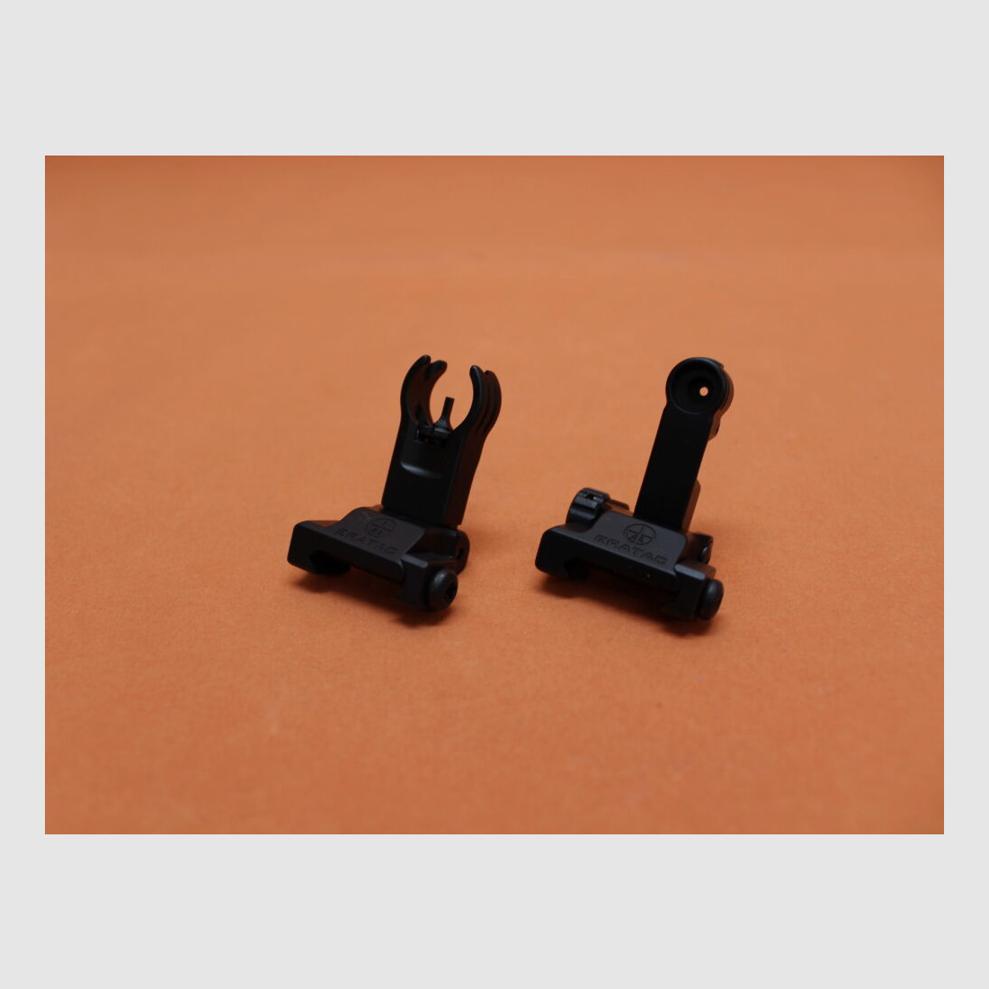 Visée Recknagel Era-Tac (T0541-2355) style HK, 1,35 mm de guidon, alu noir pour profil Picatinny, avec guidon rabattable