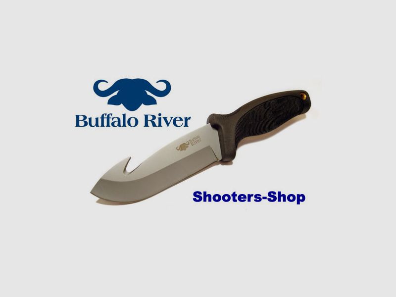 Couteau de chasse Buffalo~River BRKM-105 avec lame de dépeçage en acier inoxydable