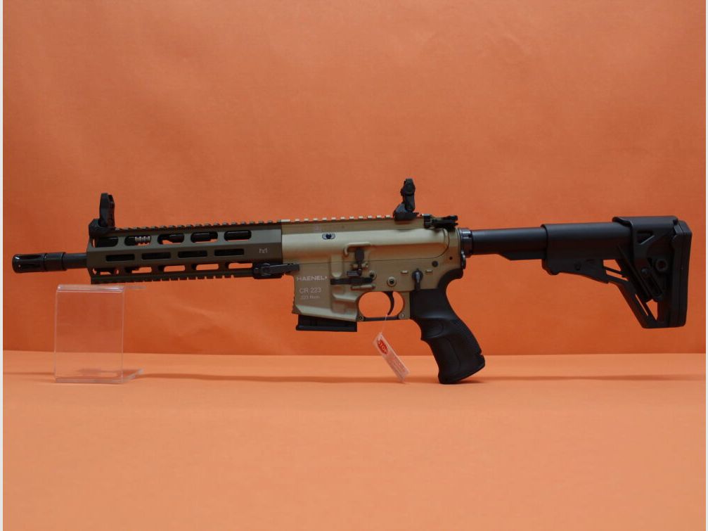 HAENEL Ha.Büchse .223Rem HAENEL CR223 Gas-Piston-System AR-15, 10"Lauf/ KeyMod 2-Rail-System/ Sandfarben