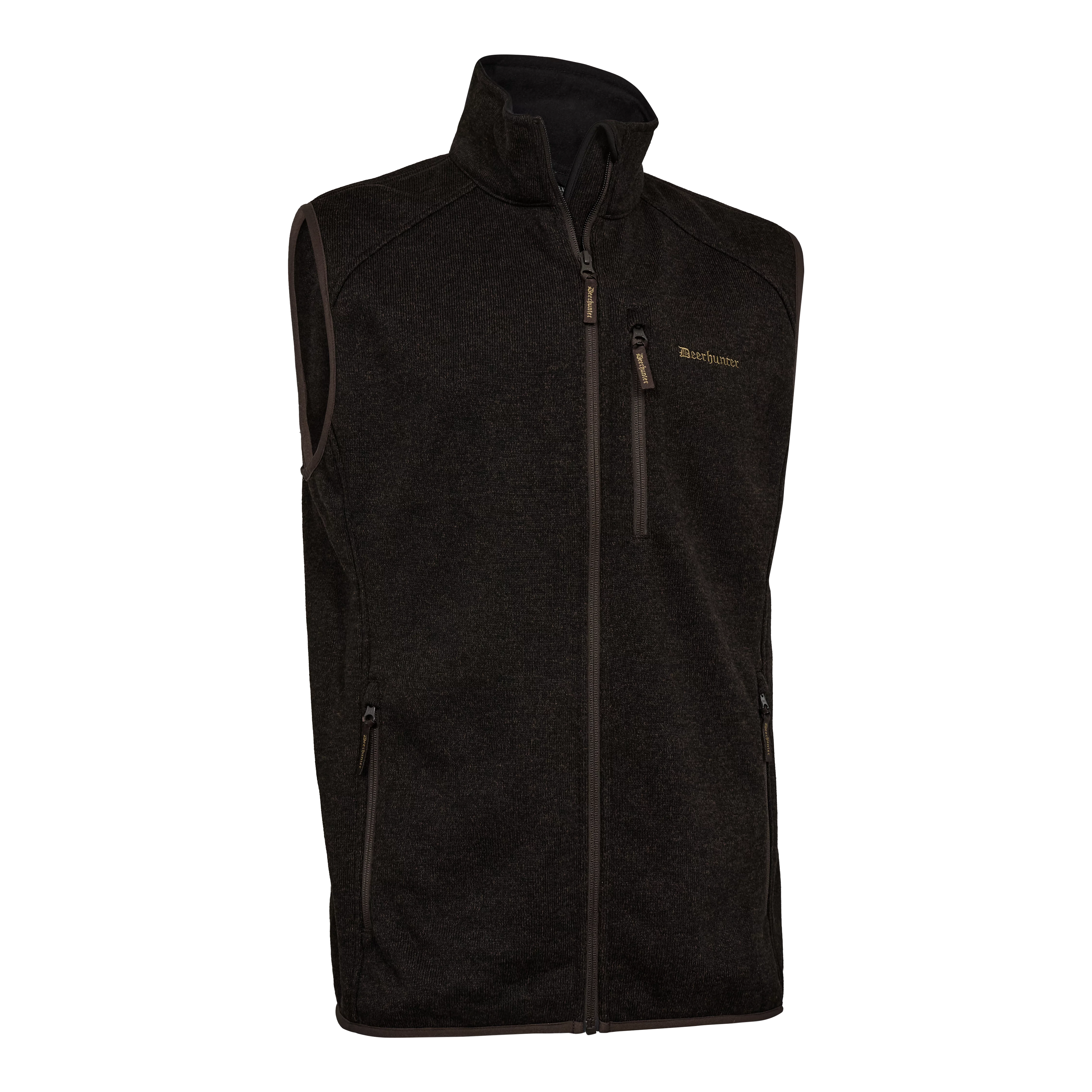 Moor Gebreid vest - Brown Leaf, afbeelding 1 van 2