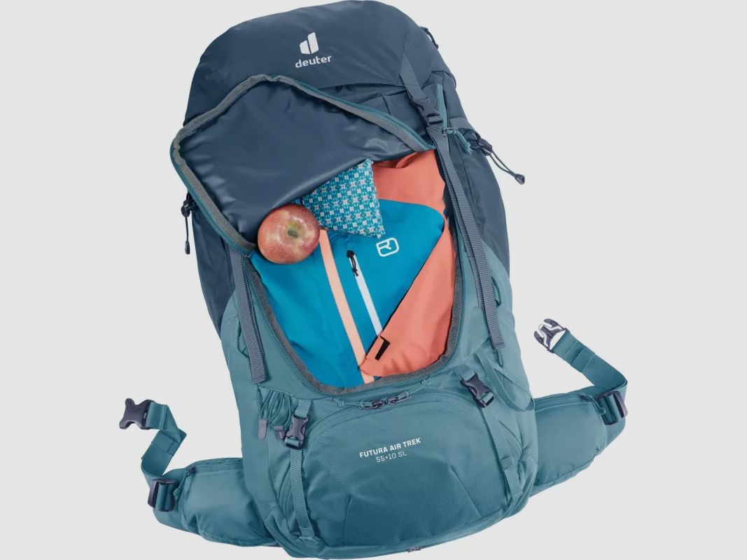Deuter Futura Air Trek 55 + 10 SL Niebieski, zdjęcie 4 z 12