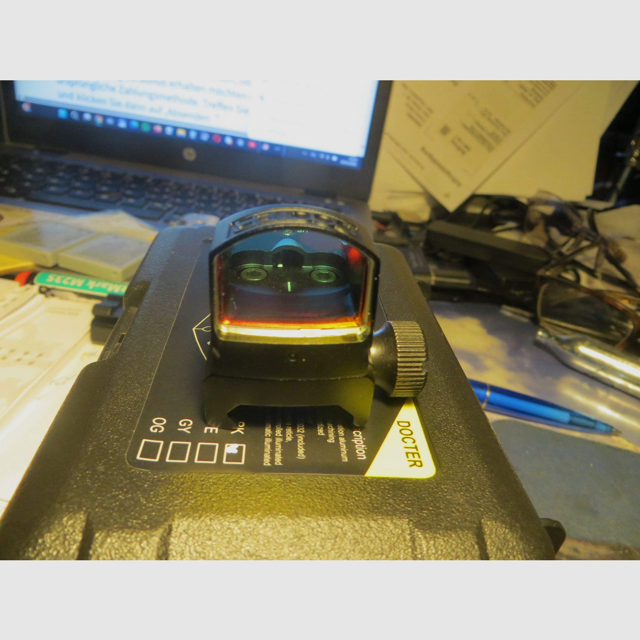 Visier "DocterSight" RedDot neuwertig mit 20mm + Glock MOS  Anschluß