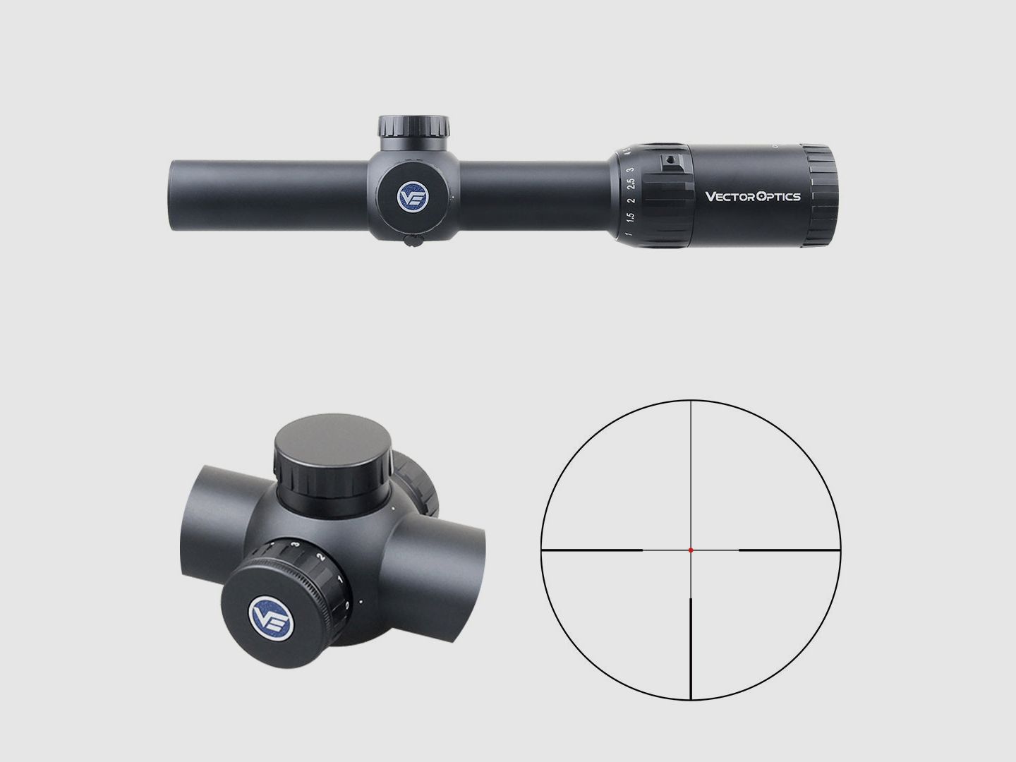 Vector Optics SCOC-35 Constantine 1-10×24 Fiber – 11mm Dovetail