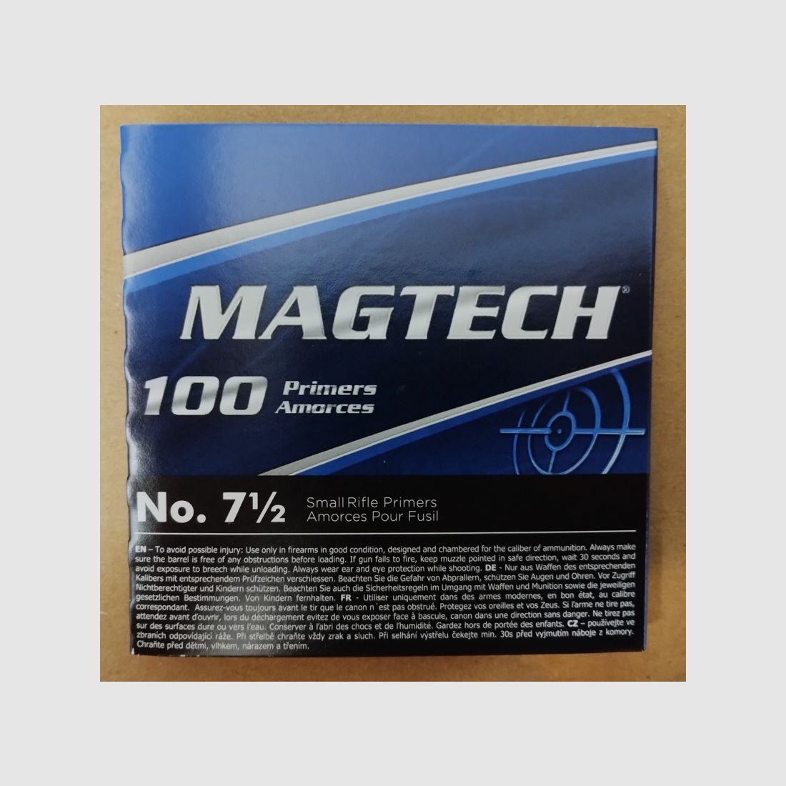 100 stk Magtech 7 ½ SMALL RIFLE SR Zündhütchen