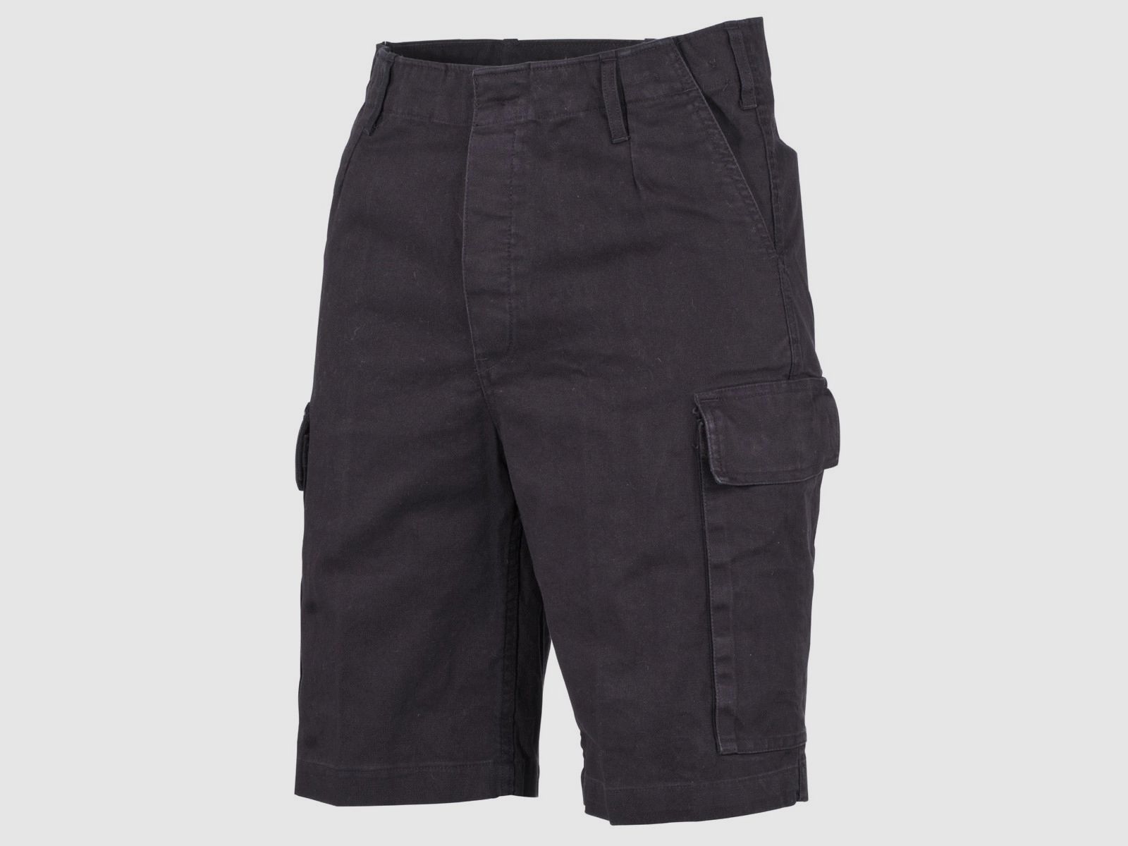 MFH BW Moleskin-Bermuda, schwarz-stonewashed 2XL Schwarz