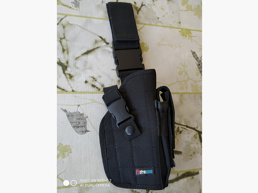 Fidragon - Gürtelholster mit Magazintasche, schwarz