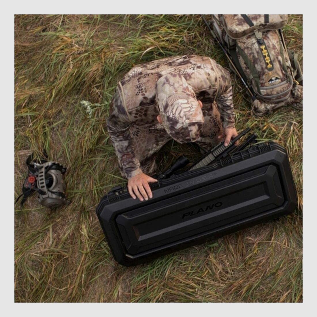 Plano Langwaffenkoffer Allweather 2-Serie für 1 zerlegbare Langwaffe mit Zieloptik