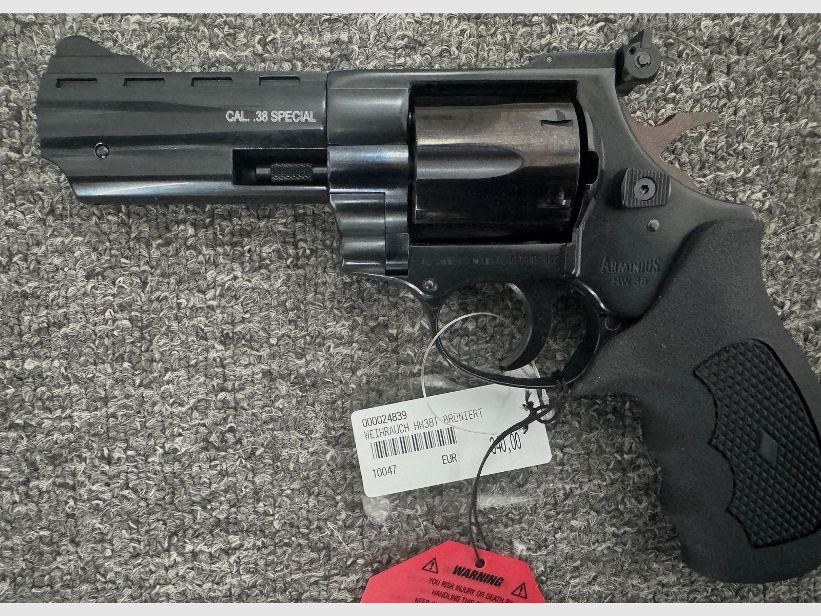 Weihrauch Revolver HW38T .38 Special - NOWY