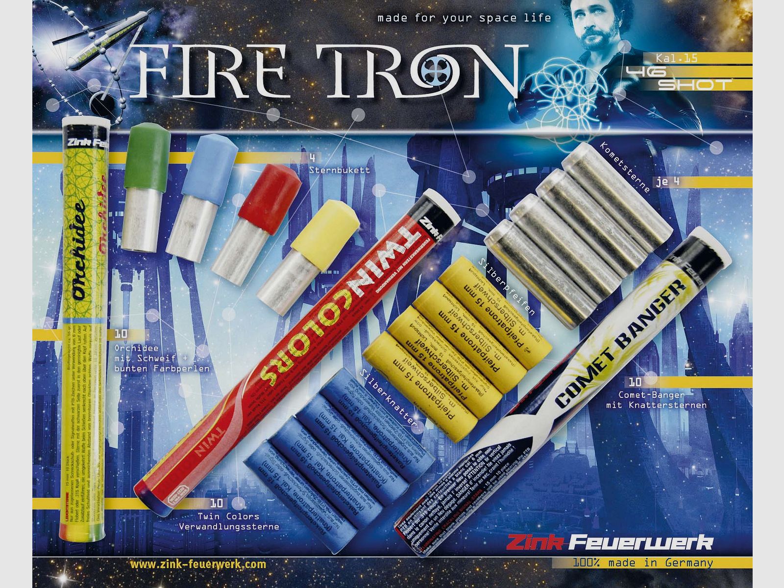 Fire Tron Pyro assortiment 46 stuks.