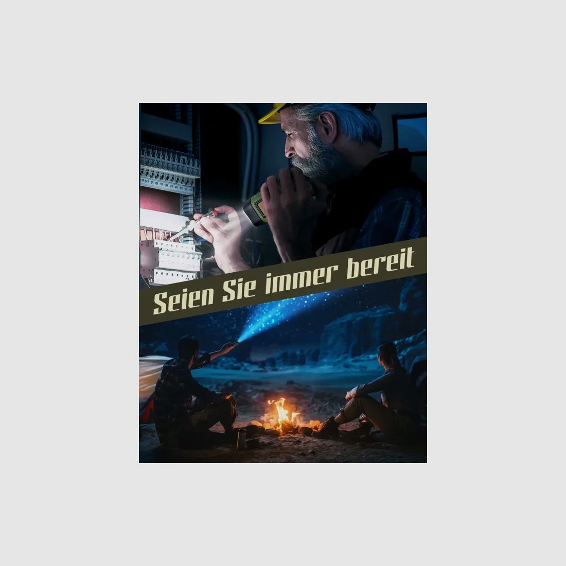 LED Taschenlampe "Twin Power Dynamo" in Gelb