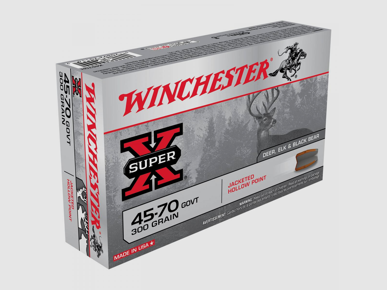 Winchester Super-X .45-70 Govt. 300GR JHP 20 cartucce