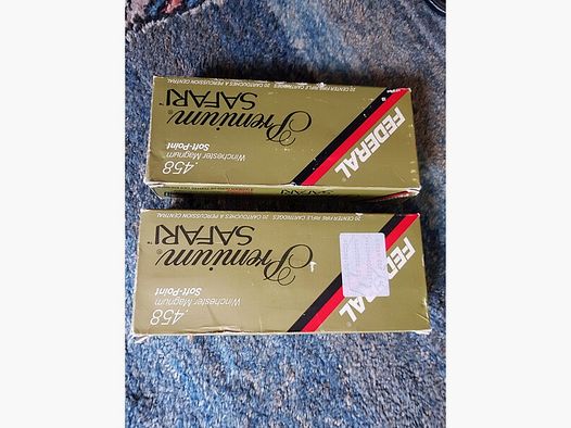 200x .458 Win Mag TM und VM 500 gr