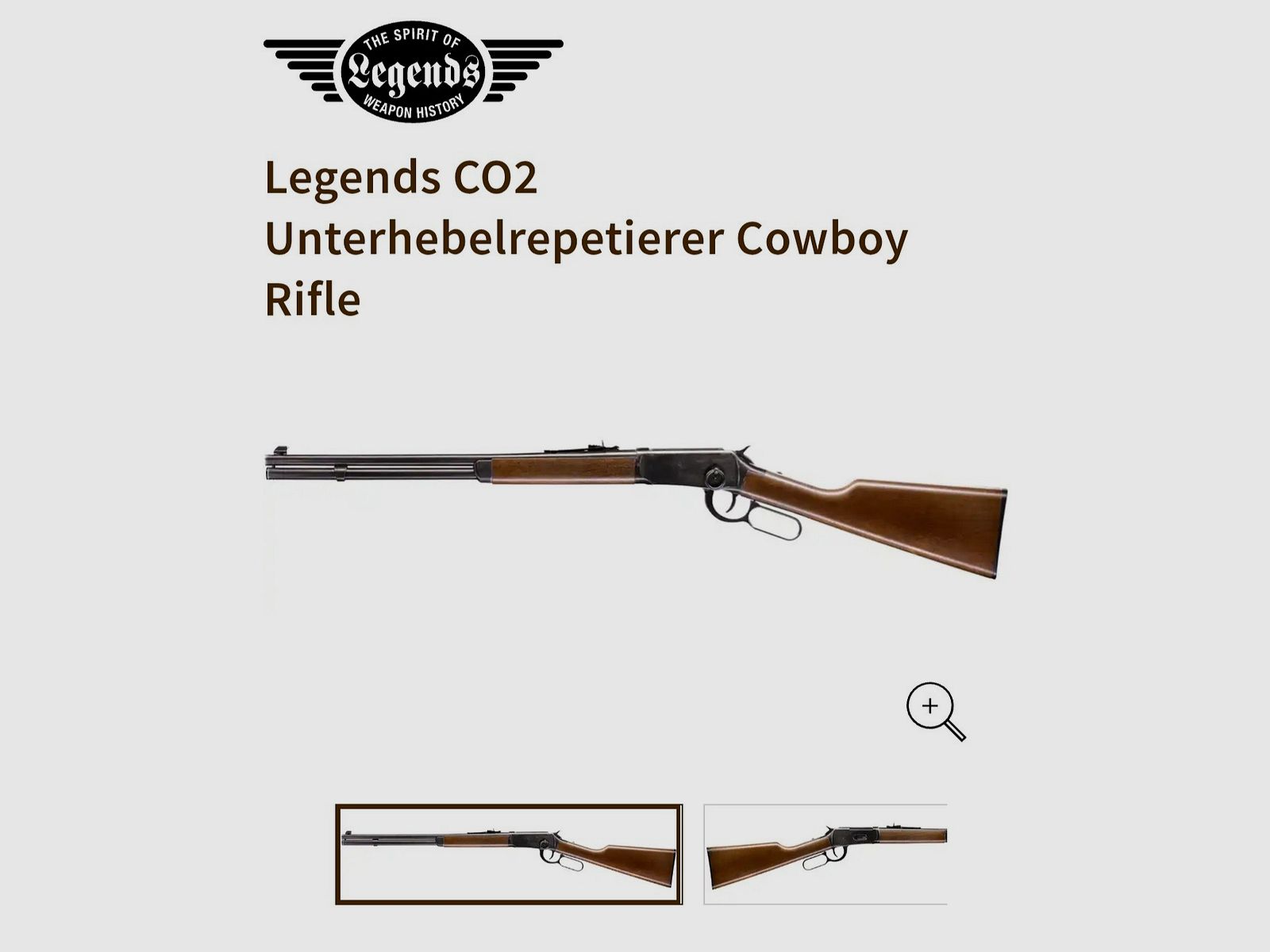 Legends CO2 lever-action Cowboy Rifle nuovo!