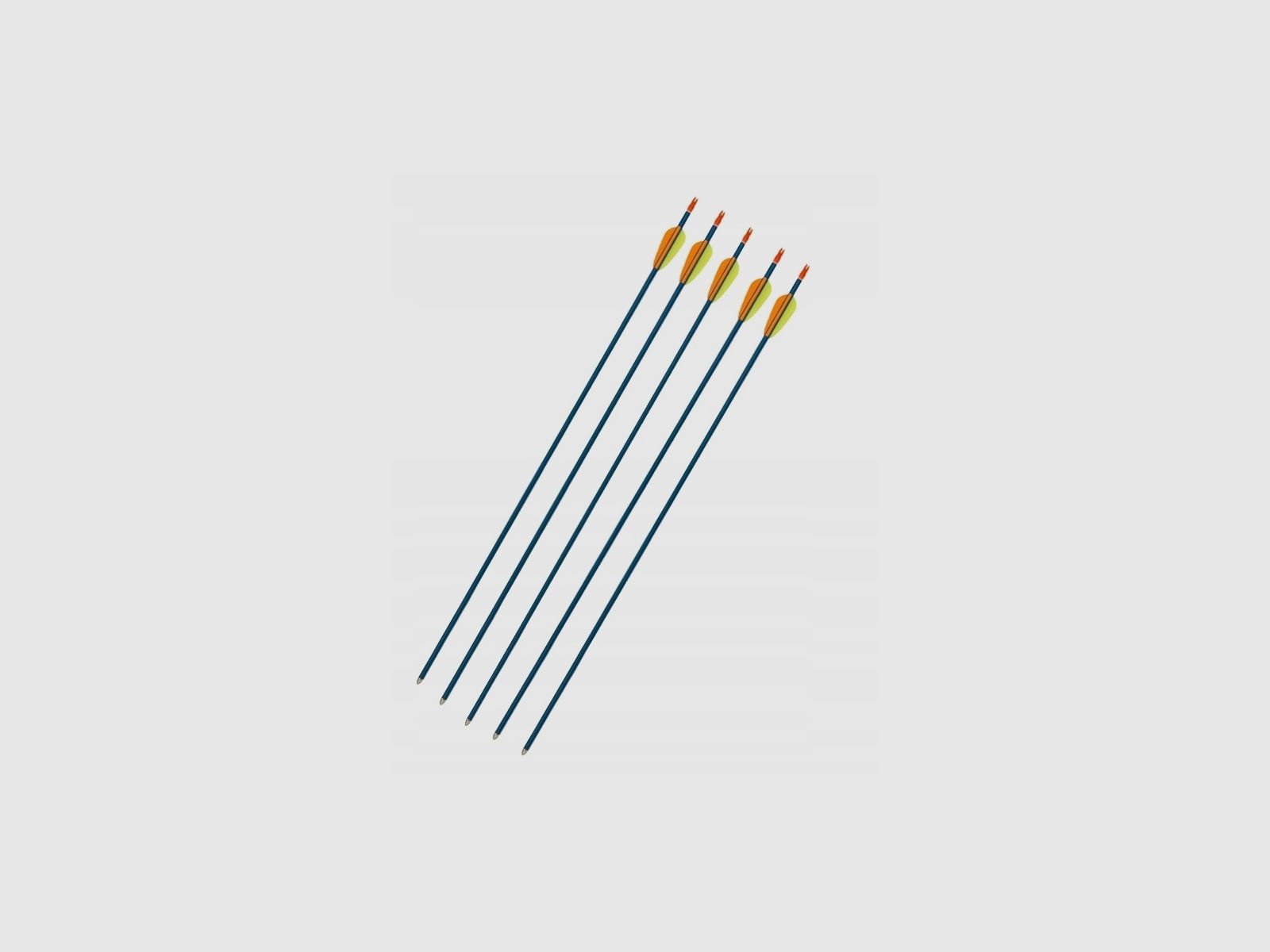 Aluminum arrow for bow, 29 inches, 5 pcs., image 1 of 8