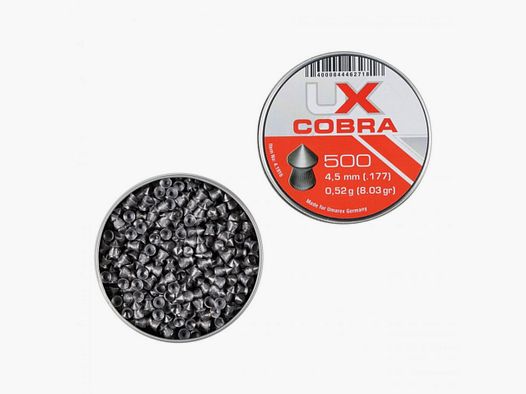 Śrut diabolo Umarex Cobra Pointed Ribbed 4,5/500