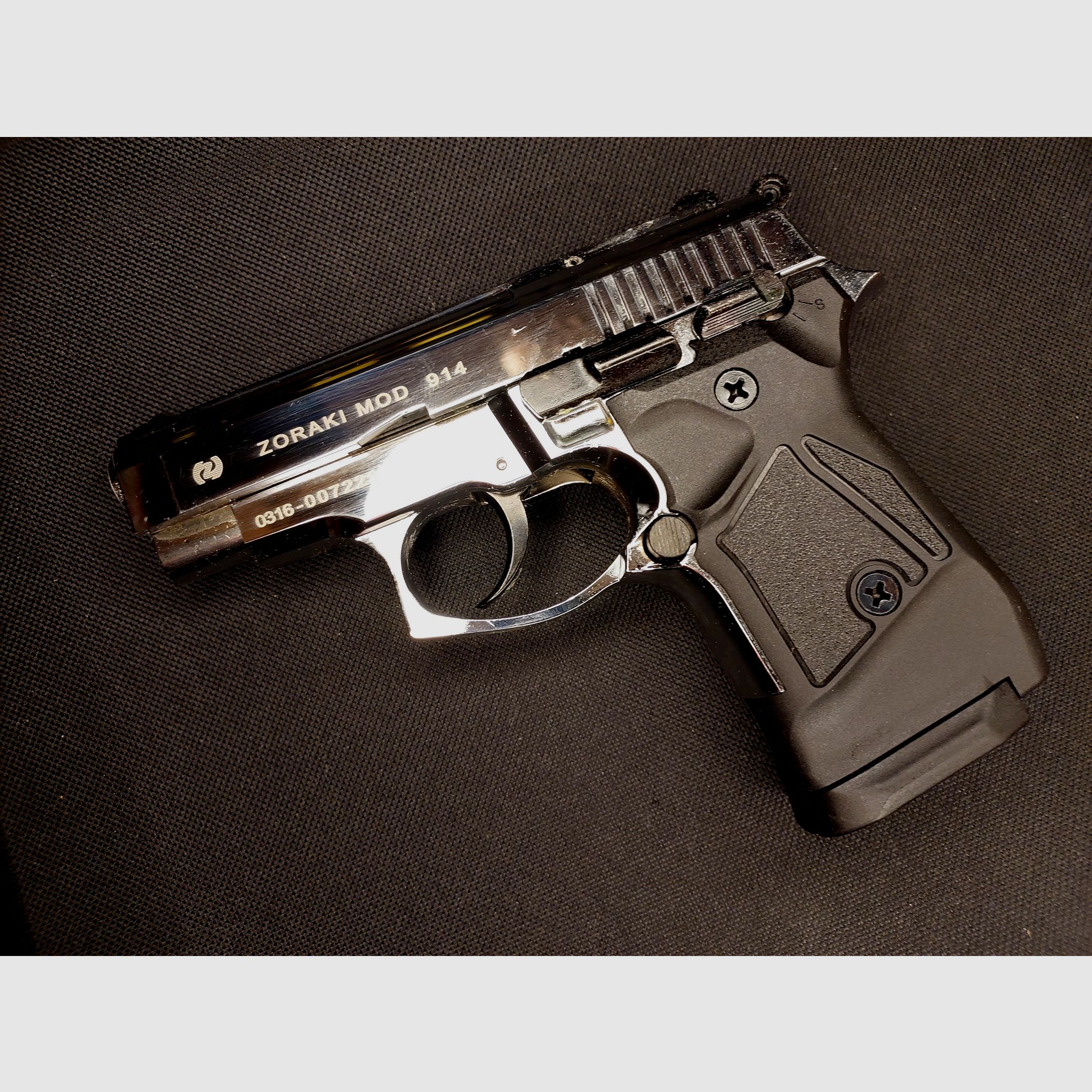 Zoraki 914 Schreckschuss Pistole 9mm P.A.K. Chrom ("alte" PTB 972)