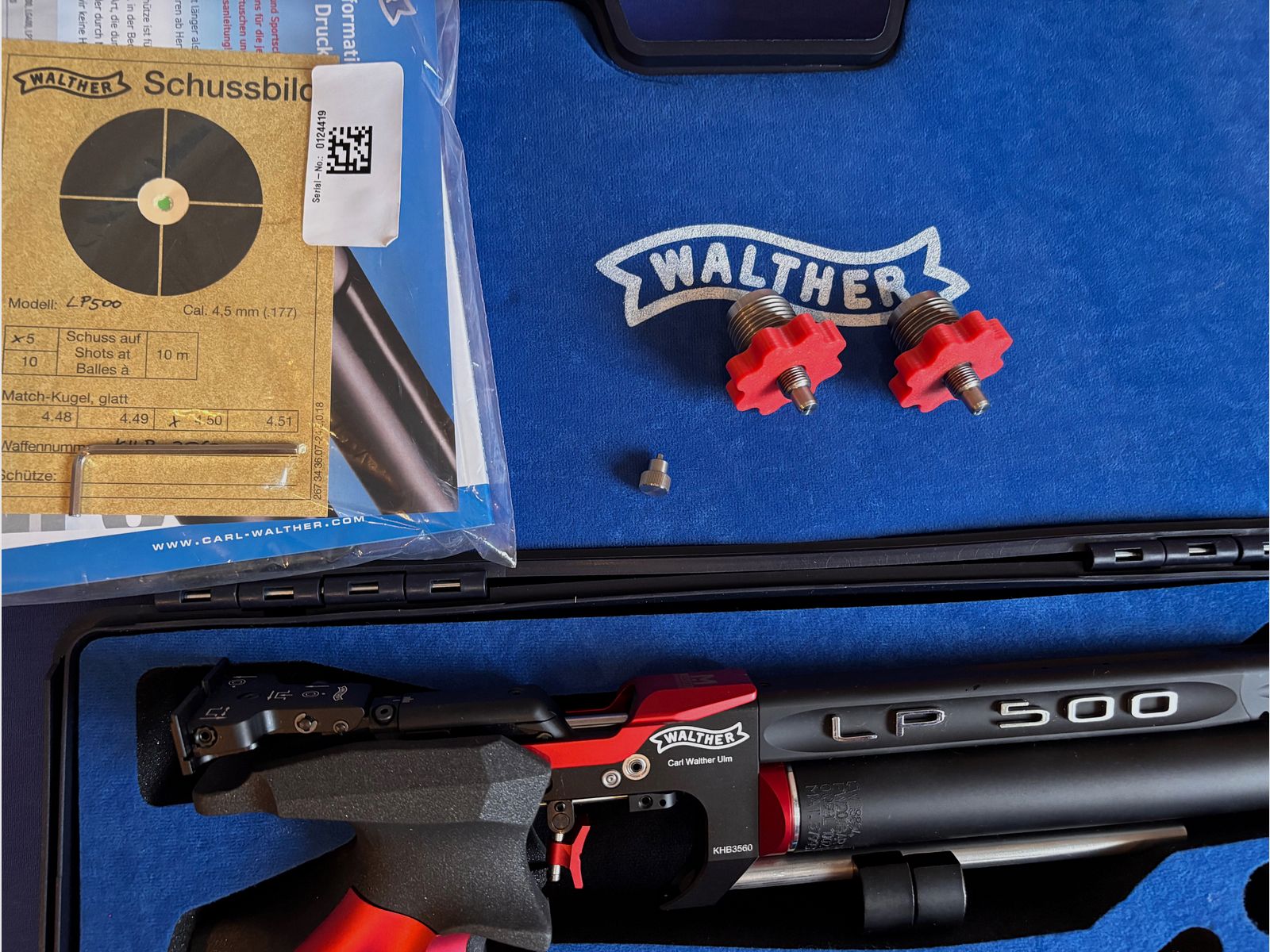 Walther LP500 Meistermanufaktur  / Auflage Traum in rot .. fast neu