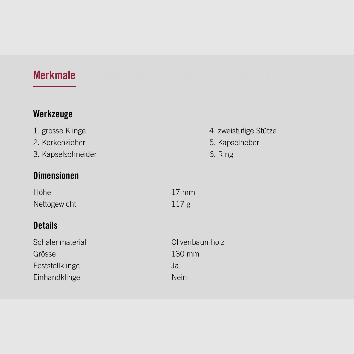 Victorinox Wine Master Olivenholz, Bild 2 von 2