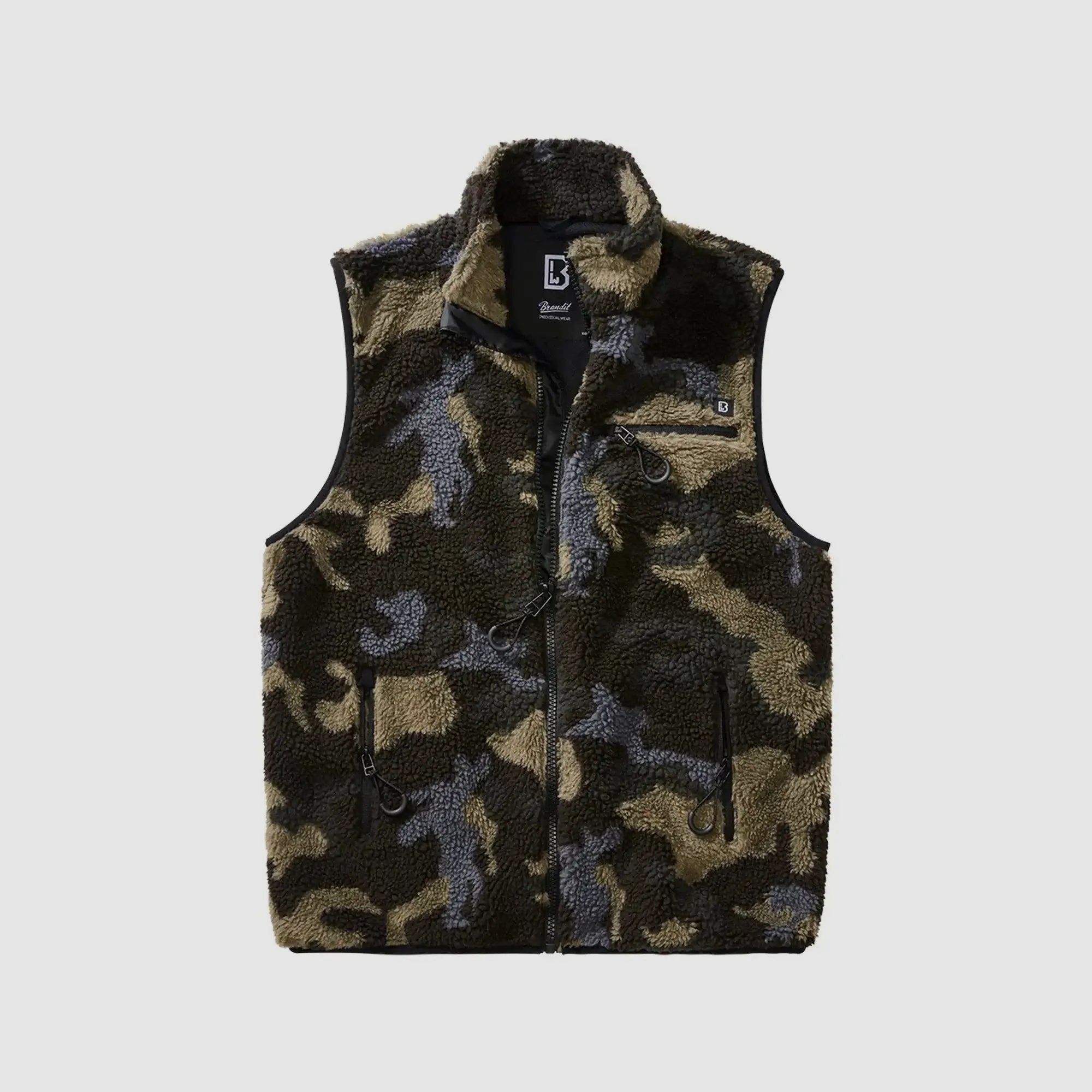 Brandit Teddy Fleece Vest - Olive / S Men