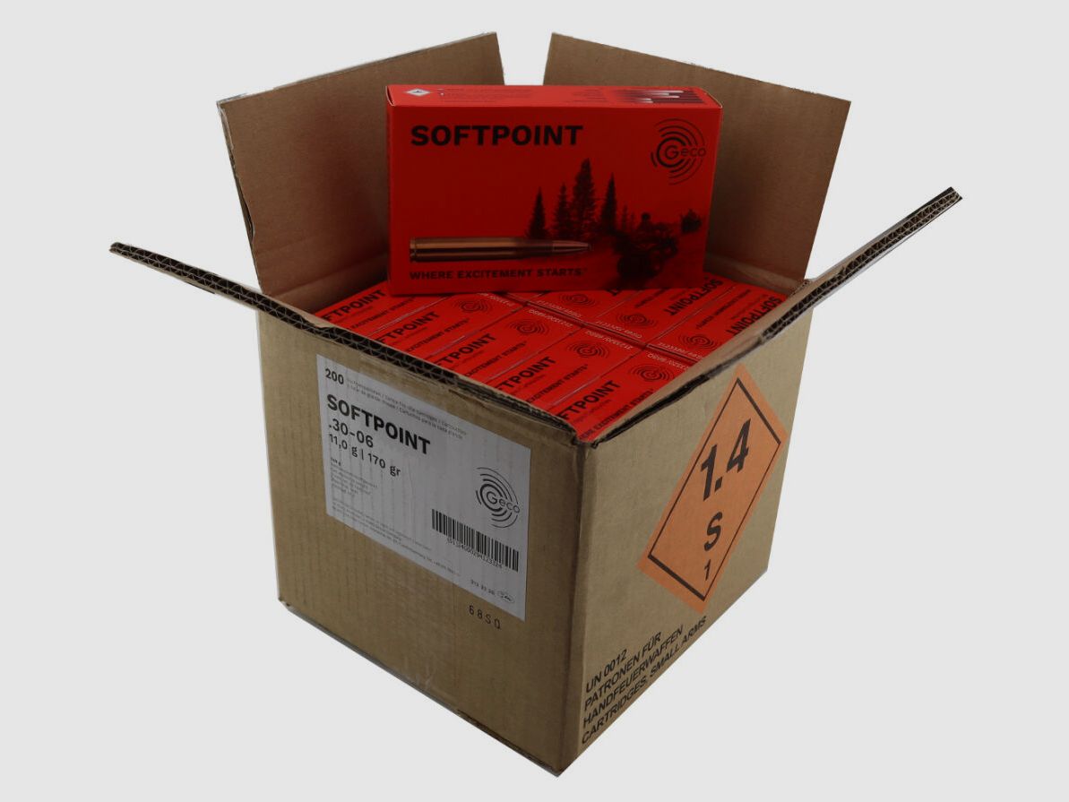 Geco	 20 Schuss Softpoint (TM / SP) Jagdmunition
