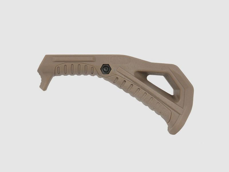 Impugnatura anteriore per Airsoft versione ampia angolata in Dark Earth