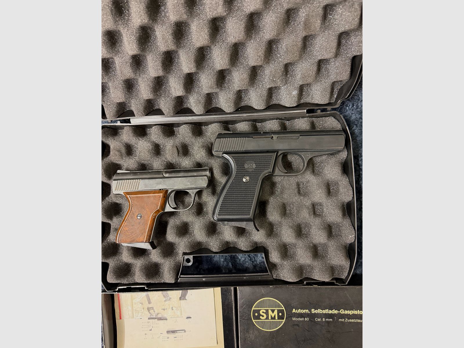 Schreckschuss SM model 80. en Model 15. Verzamelaars 8mm Rhömer