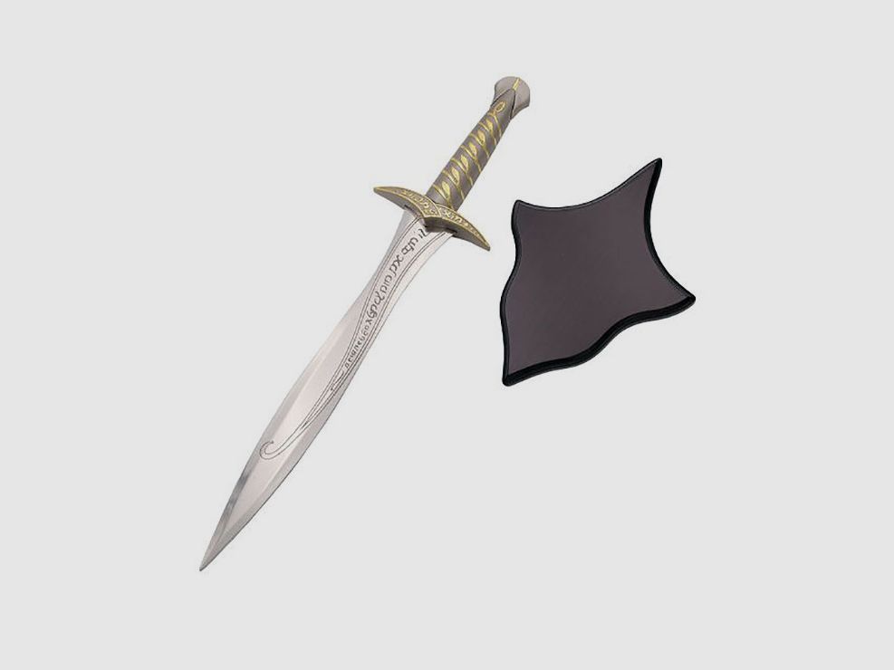 Hobbit Dolch Delux mit Wandschild