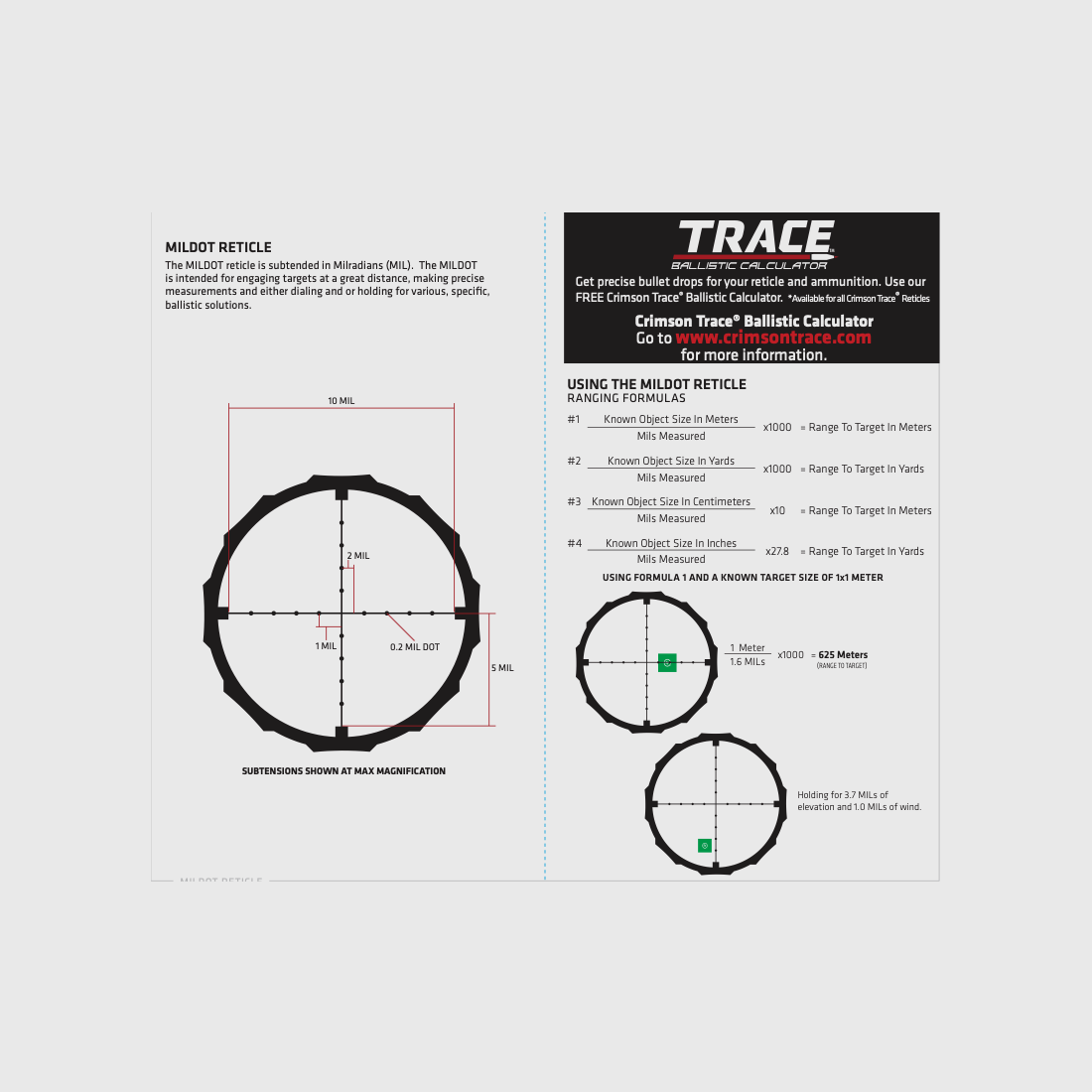 Crimson Trace Hardline 4-12×40 MILDOT, billede 2 af 2