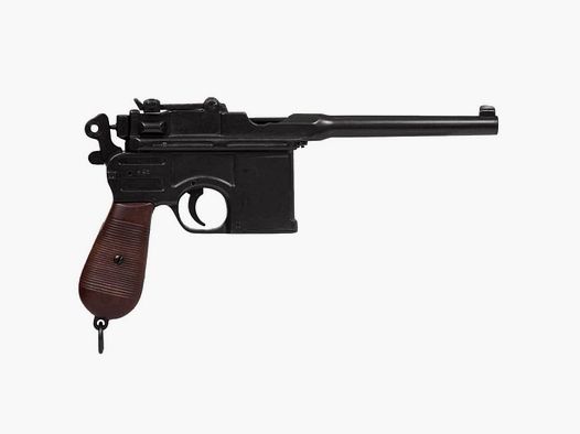 Decorative Replica Pistol Denix C96 - Metal and Wood - Authentic Finish - For Collection and Decoration