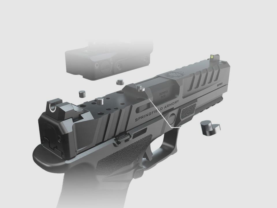 Pistola HS-ECHELON 4,7" COMPACT TB 3-DOT TRYT cal. 9x19mm, imagen 10 de 12