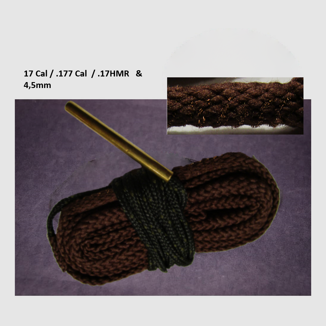 Weapon cleaning Boresnake barrel cleaner cleaning cord cleaning rope of various calibers, image 5 of 8