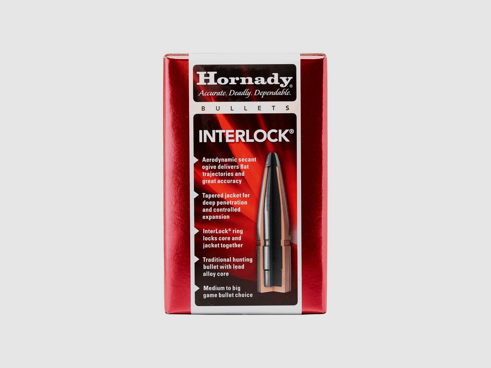 Geschosse Hornady Interlock FP .30 / 308 170 gr 3060 100 Stk, Bild 1 von 3