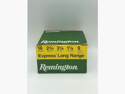 Munizioni per fucile Remington 16/70 n. 9 Express Long Range 2.0mm
