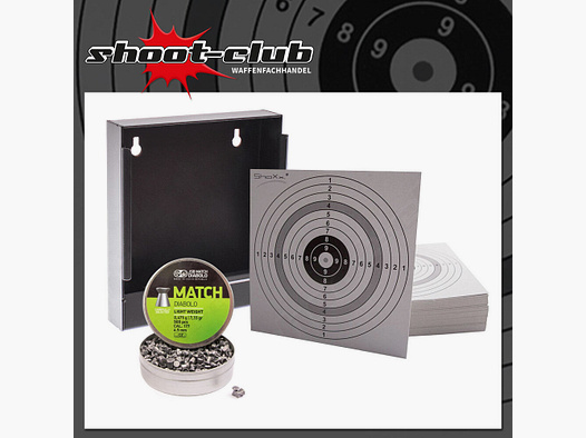 xxx bullet trap + 120 target sheets + JSB Match diabolos cal. 4.5