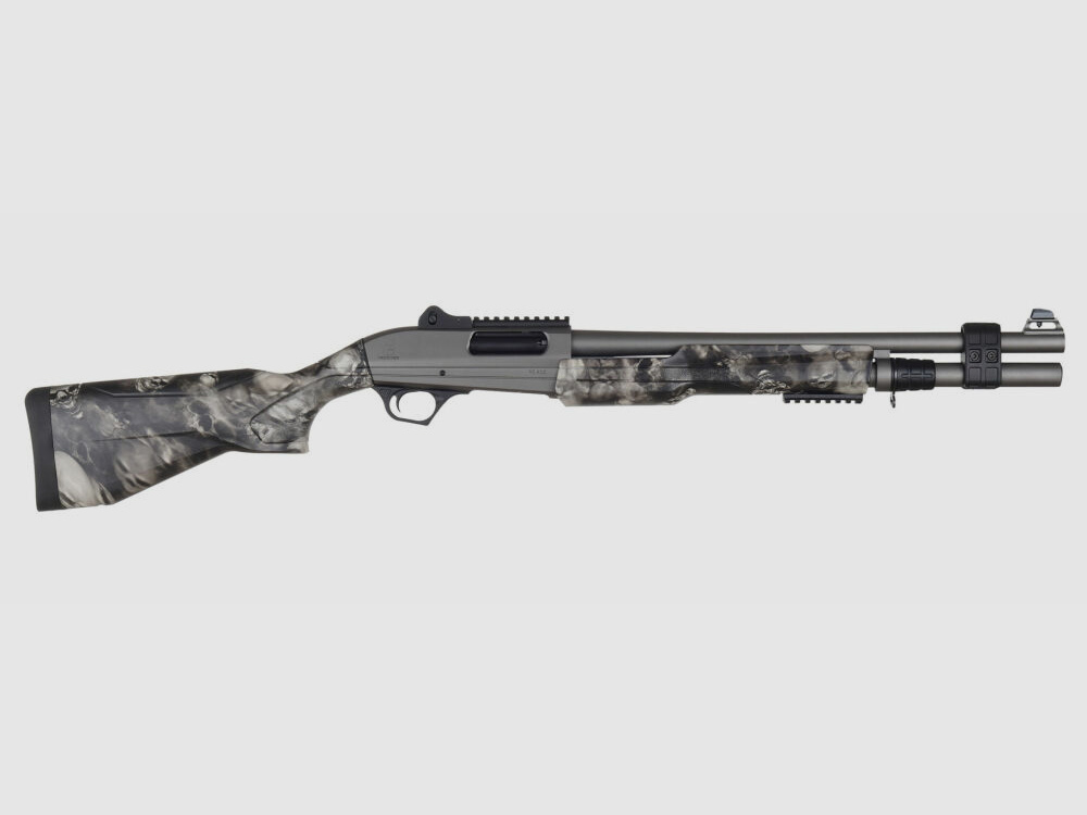 Reximex RS 412 HD - Skull Camo - 51cm Escopeta de repetición con empuñadura delantera Calibre 12/76
